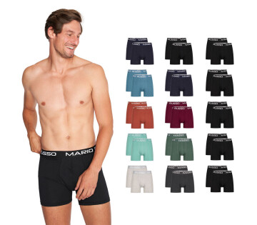 Het 10-Pack Mario Russo Boxers is verkrijgbaar in verschillende kleuren. 