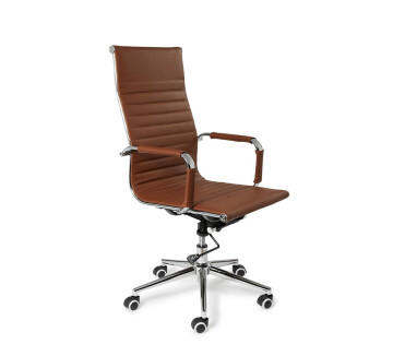 De Lifa Living Oxford Bureaustoel in de kleur cognac. 