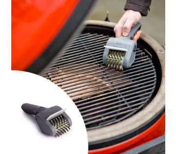 De QLT BBQ Borstel is het perfecte hulpstuk voor het schoonmaken van aangekoekte etensresten. 