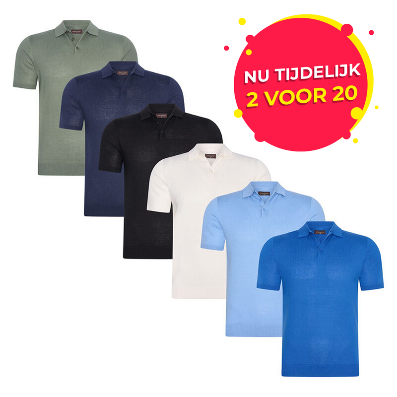 De Cappuccino Italia Polo is verkrijgbaar in 5 kleuren.