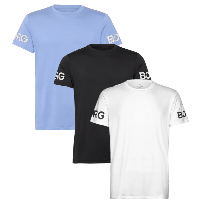 Het Björn Born Performance T-shirt is verkrijgbaar in 3 kleuren en verschillende maten. 