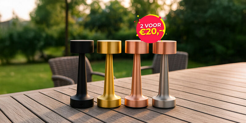 Buccan Draadloze LED Dumbbell Tafellamp