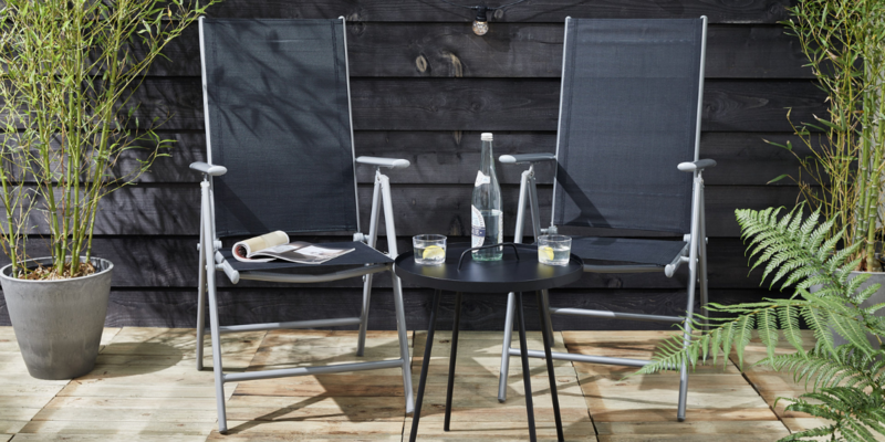 Set van 2 Aluminium Tuinstoelen