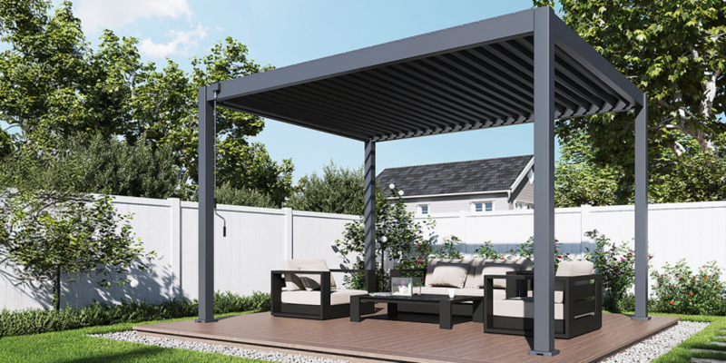 Orion Terrasoverkapping met Lamellen