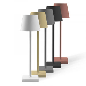 De FlinQ Draadloze LED Tafellamp is verkrijgbaar in 5 kleuren.