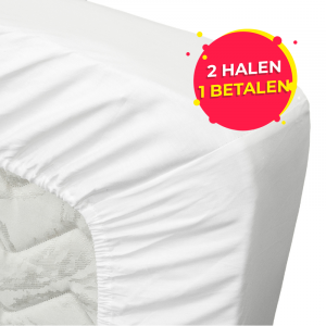 Ten Cate Katoenen Hoeslaken in wit.