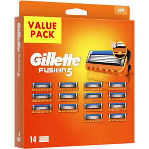 De 14 stuks Gillette Fusion5 Scheermesjes.