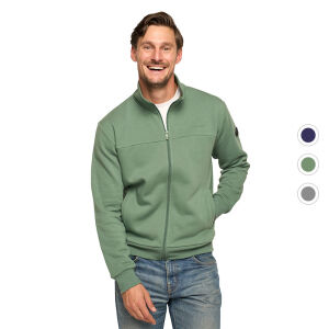 Mario Russo Full Zip Linea heren vest – comfortabele pasvorm met hoge kraag, ritssluiting en subtiel logo op de mouw. Verkrijgbaar in 3 verschillende kleuren. 