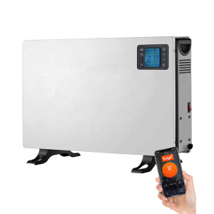 De Denver SCH-2105 Elektrische Convectorkachel is bedienbaar via Tuya, Google Home en Alexa. 