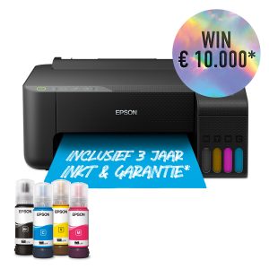 Epson EcoTank ET-1810 met winactie sticker.