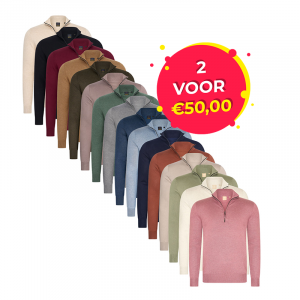 De Mario Russo Half Zip Pullover is verkrijgbaar in verschillende kleuren.