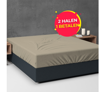 Het Sleeptime Flanel Hoeslaken is verkrijgbaar in de kleur taupe Het Sleeptime Flanel Hoeslaken is verkrijgbaar in de kleur taupe