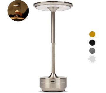 BandiO Draadloze LED Tafellamp Rome-Zilver BandiO Draadloze LED Tafellamp Rome-Zilver