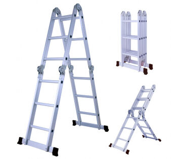 De Herzberg Aluminium Telescopische Ladder.