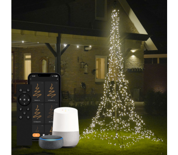 FlinQ Slimme Luminus Kerstboom Vlaggenmast