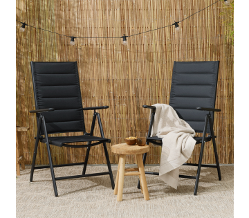 Set van 2 909 Outdoor Premium Tuinstoelen met Padding.