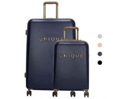 De 2-Delige Unique Kofferset is verkrijgbaar in 4 verschillende kleuren. De 2-Delige Unique Kofferset is verkrijgbaar in 4 verschillende kleuren.