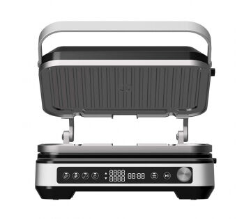 De TurboTronic TT-CG1W Slimme Contactgrill en Wafelmaker. 