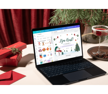 Kerstkaarten maken met Canva in Sneek