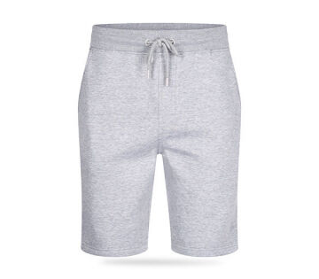 De Cappuccino Fleece Short in de kleur grijs. 