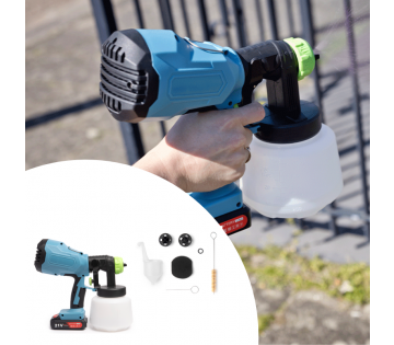 QLT Elektrische Verfspuit met accessoires.