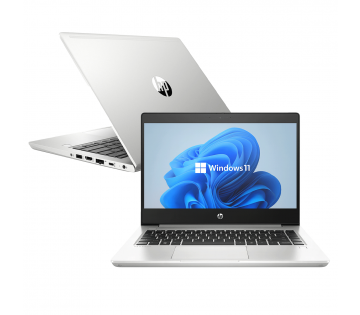 Refurbished HP ProBook 430 G7 voor en achterkant met Windows 11.