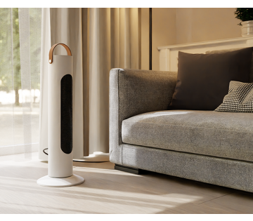 De Sinji Infrarood Torenheater heeft een elegant ontwerp is is gemakkelijk mee te nemen.