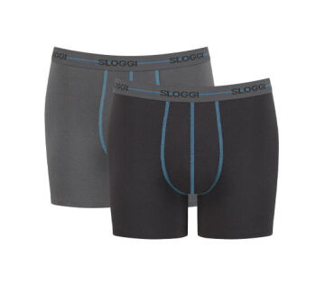 De 6-Pack Sloggi Men Start Short in de kleuren Brown/Light.