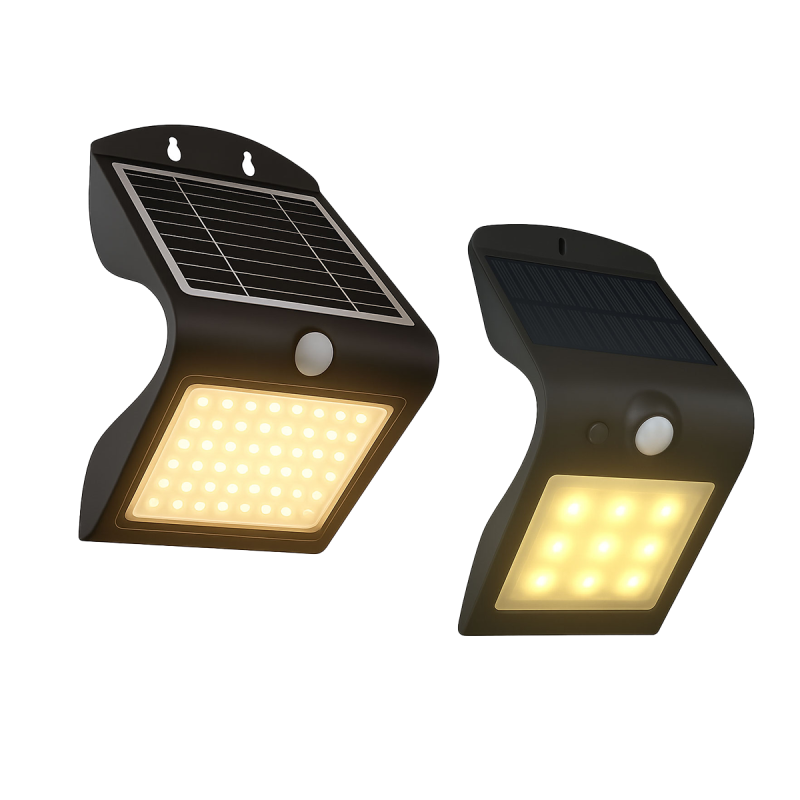 FlinQ Solar Butterfly Lamp in klein en in groot.