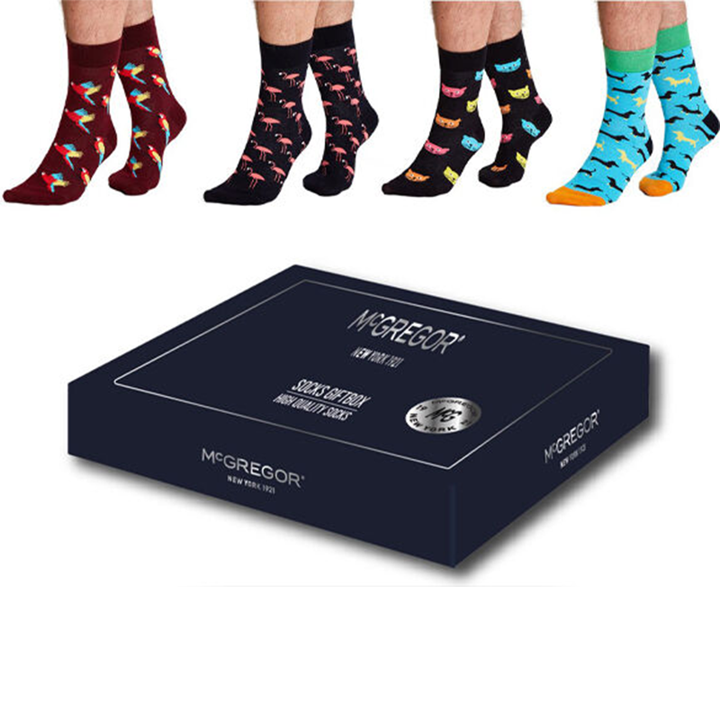 De McGregor Fun Socks Geschenkset is verkrijgbaar in verschillende kleuren en maten. 