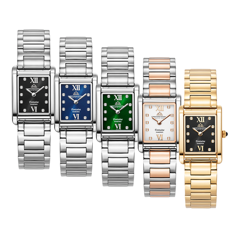 Het Christophe Duchamp Fontaine Dames Horloge Het Christophe Duchamp Fontaine Dames Horloge