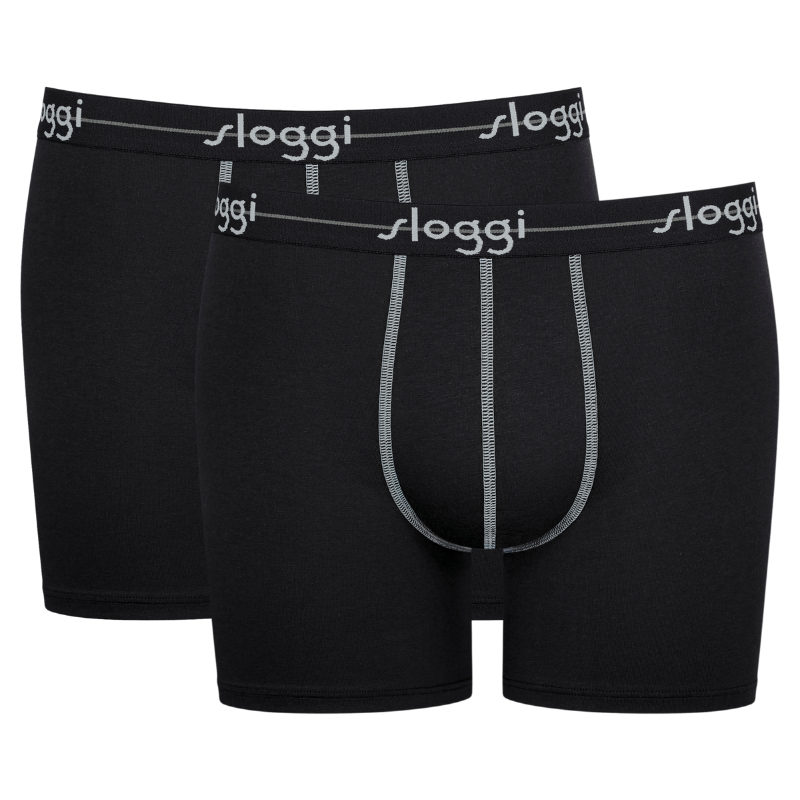 2-Pack Sloggi Men Start Herenondergoed-Short-Zwart