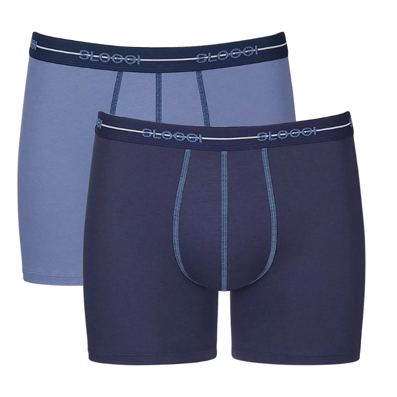 2-Pack Sloggi Men Start Herenondergoed-Short-Blue jeans