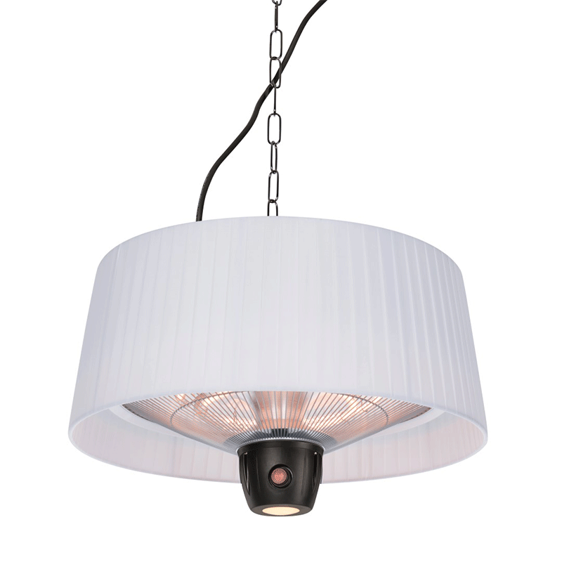 Sunred Heater Artix Compact Bright Hangend in wit. Sunred Heater Artix Compact Bright Hangend in wit.