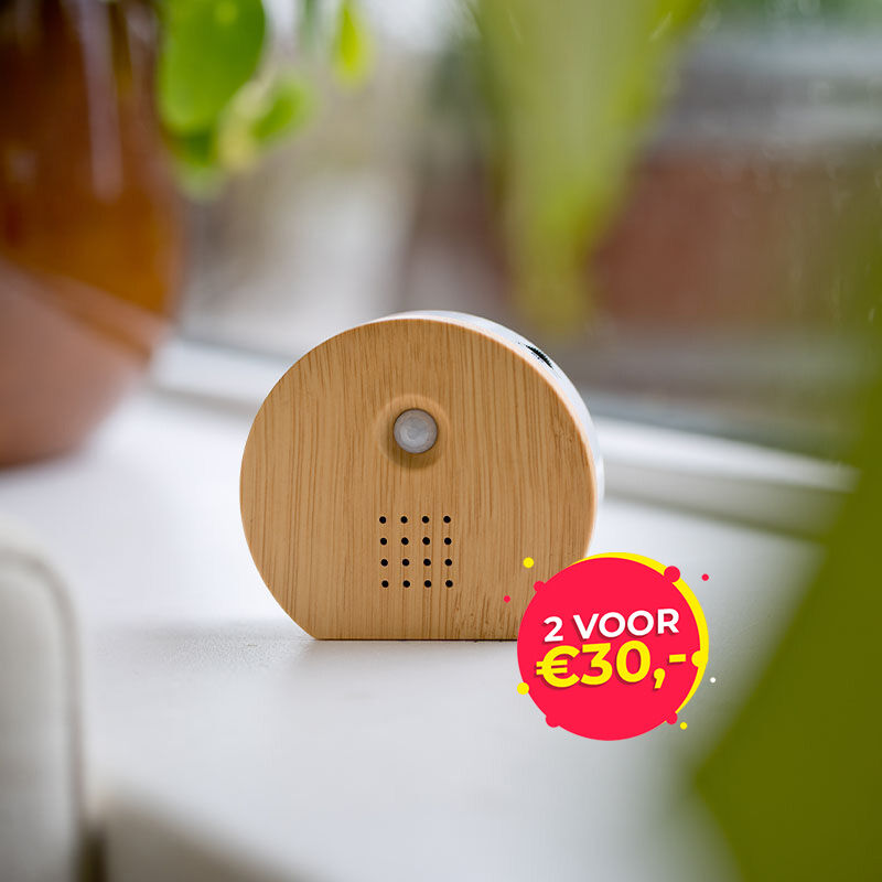 QLT Natuurgeluiden Doosje met Sensor in hout.