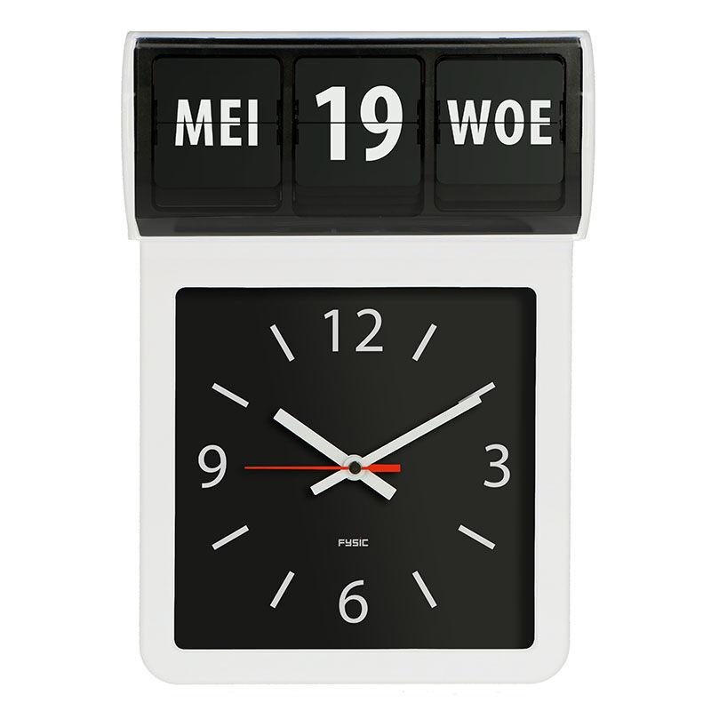 De Fysic Senioren Klok met Datum en Tijd.
