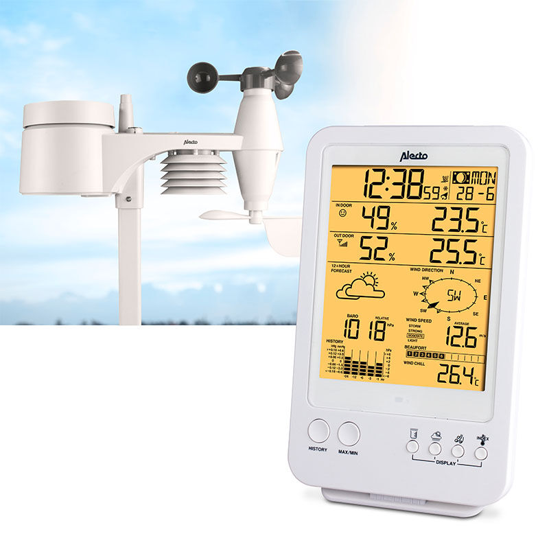 Het Alecto WS-4800 Professioneel Weerstation. Het Alecto WS-4800 Professioneel Weerstation.