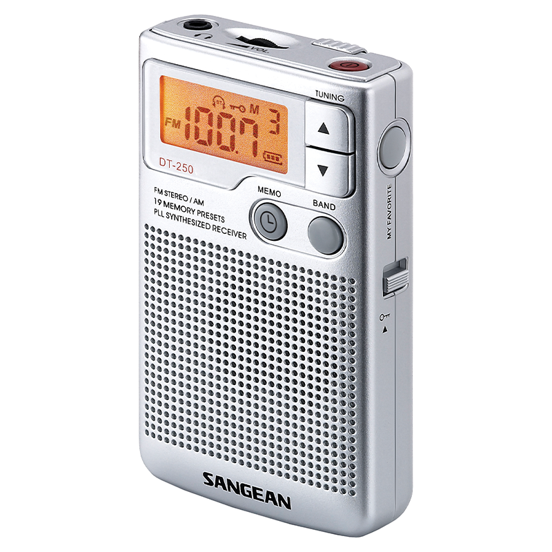 De Sangean DT-250 AM/FM Zakradio. De Sangean DT-250 AM/FM Zakradio.