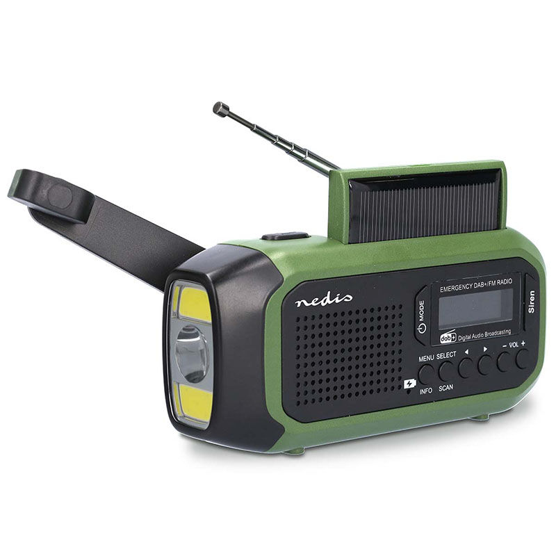 De Nedis RDDBCR2000GN DAB+/FM Noodradio. 