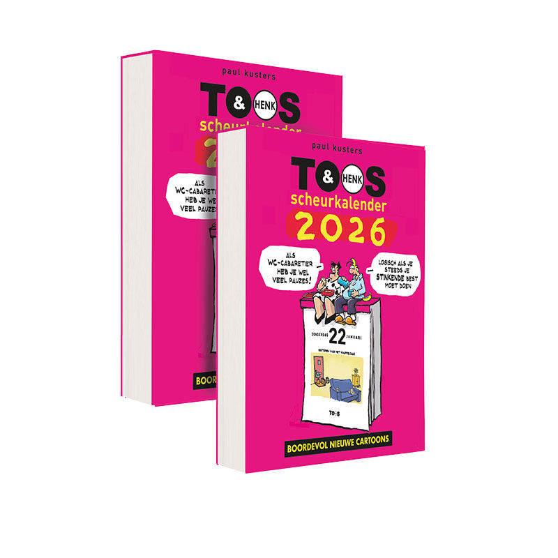De Toos & Henk Scheurkalender 2026 2 stuks. De Toos & Henk Scheurkalender 2026 2 stuks.
