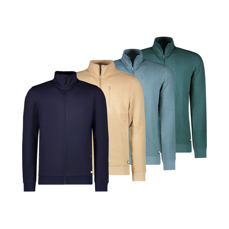 Cars Jeans Heren Sweatvest Kaelix in vier verschillende kleuren.