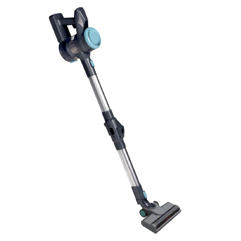 Draadloze steelstofzuiger met knikfunctie in staande positie