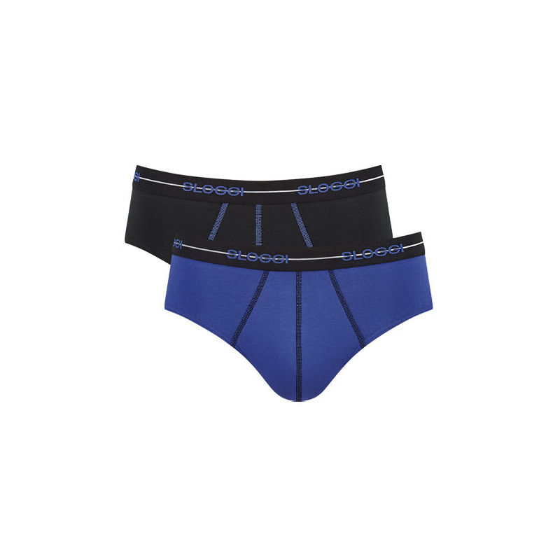 De Sloggi men Start Midi in de kleur blauw/zwart. De Sloggi men Start Midi in de kleur blauw/zwart.