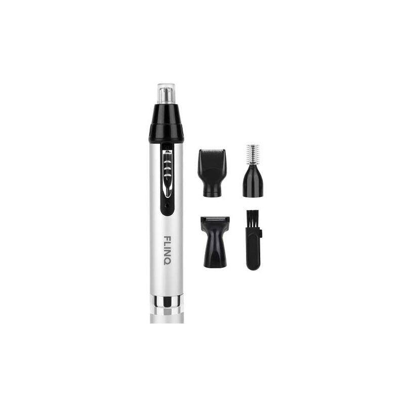 De FlinQ Multi Trimmer wordt geleverd met 4 opzetstukken. De FlinQ Multi Trimmer wordt geleverd met 4 opzetstukken.