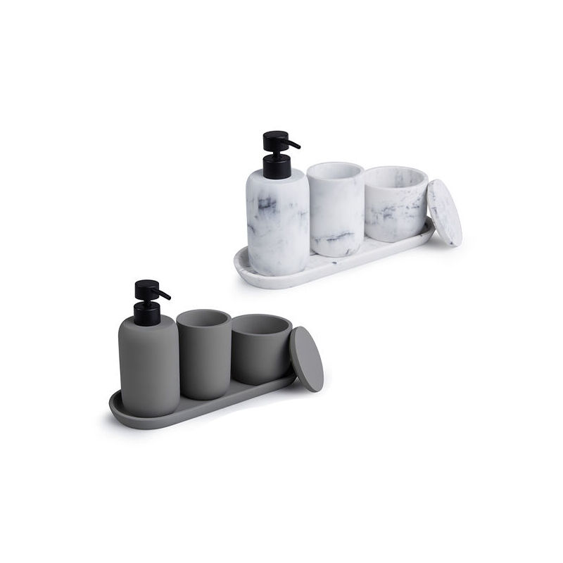 Keuze uit marmer en grijs.